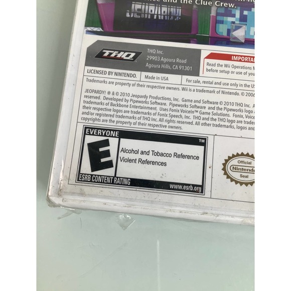 Jeopardy for Nintendo Wii anerica’s favorite quiz show NEW SEALED - Picture 5 of 8